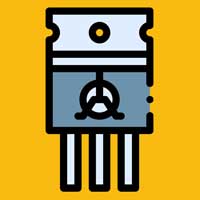 Ilustraci&oacute;n de un transistor para electr&oacute;nica
